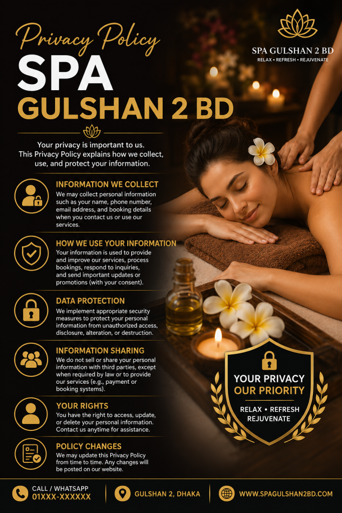 Privacy Policy Spa Gulshan 2 BD document page