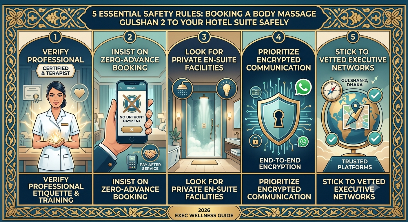 5 Essential Safety Rules to Book a Body Massage Gulshan 2 to Your Hotel Suite Safely