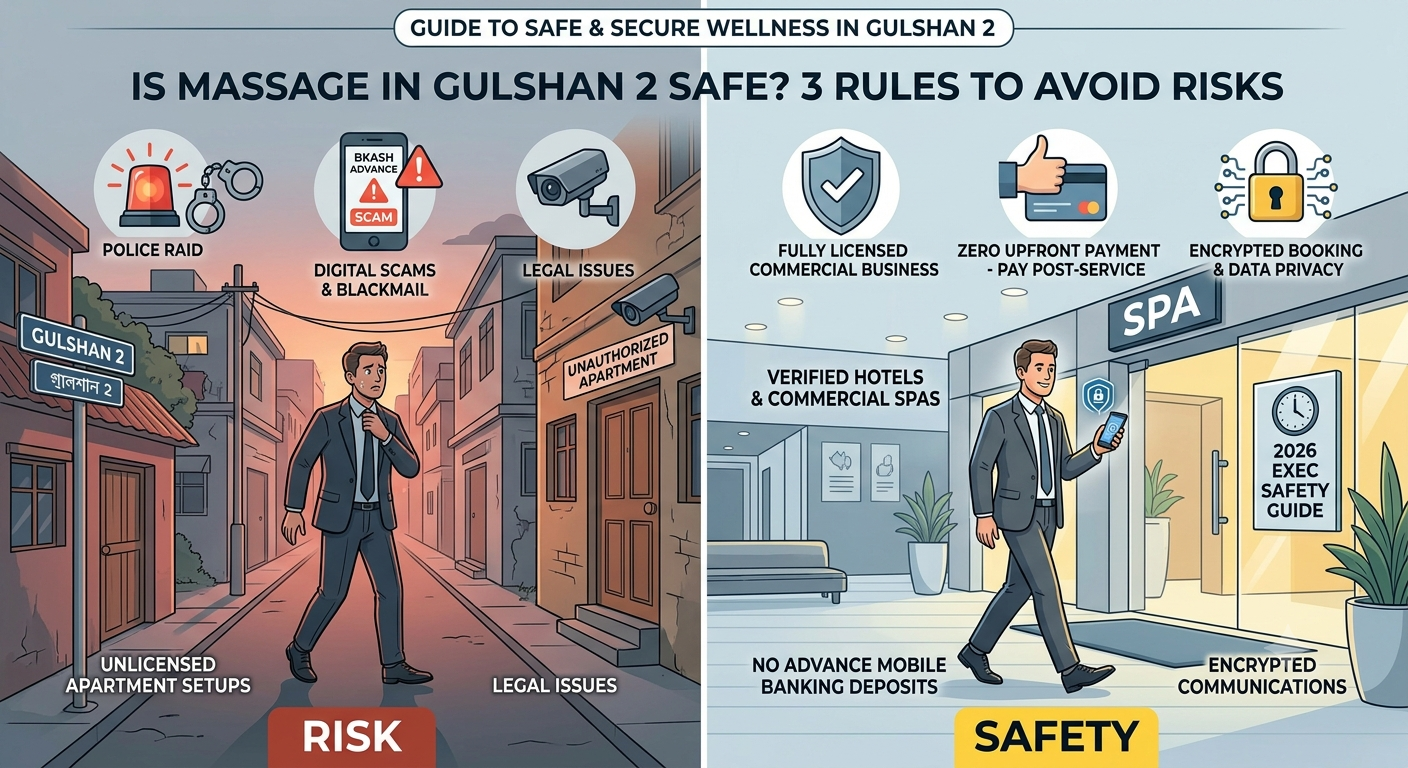 Is Massage in Gulshan 2 Safe? 3 Rules to Avoid Legal & Scam Risks